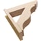 Ekena Millwork 8-in W x 32-in D x 32-in H Funston Slat Rough Cedar Woodgrain TimberThane Outlooker, Primed Tan OUTUR080X32X32FST24RCPR - alternate 5